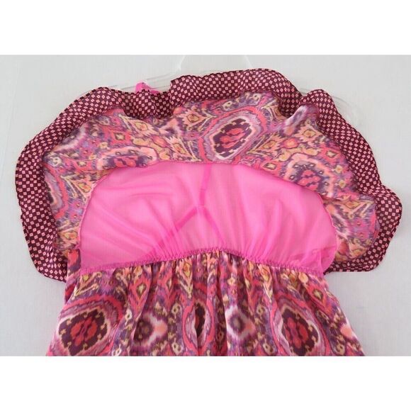 Victoria's Secret Women's Sz M/L Pink Multi Babydoll Racerback Tank Nightie - Picture 10 of 10